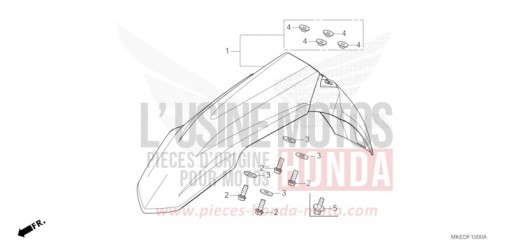KOTFLUEGEL, VORNE CRF450RXP de 2023